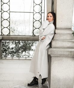 Pura Love Maxi Polo Dress Light grey