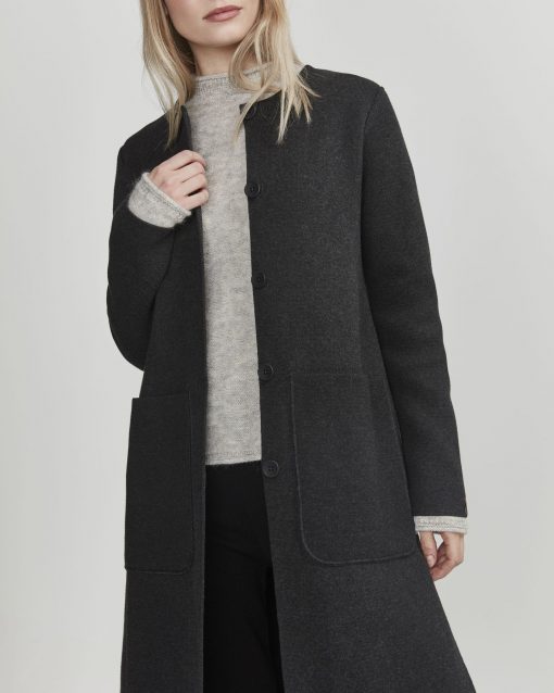 Holebrook Norma Coat Black Melange