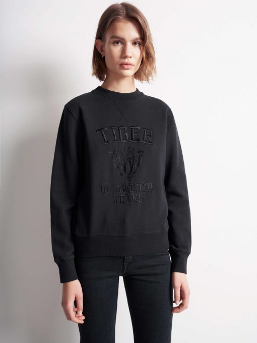 Tiger Jeans Riane Emb Sweatshirt Black