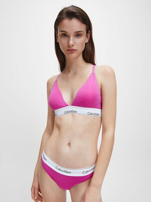 Calvin Klein Triangle Bra Bright Magenta