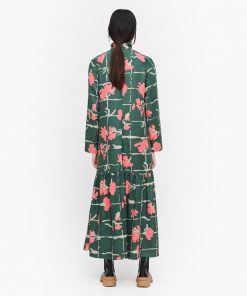 Marimekko Polku Ruutukukka Dress Green