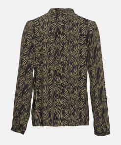 Moss Copenhagen Calie Morocco Shirt Sage Zebra