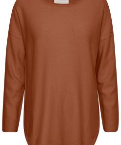 Part Two Iliviasa Pullover Hazel Brown Melange