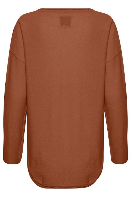 Part Two Iliviasa Pullover Hazel Brown Melange