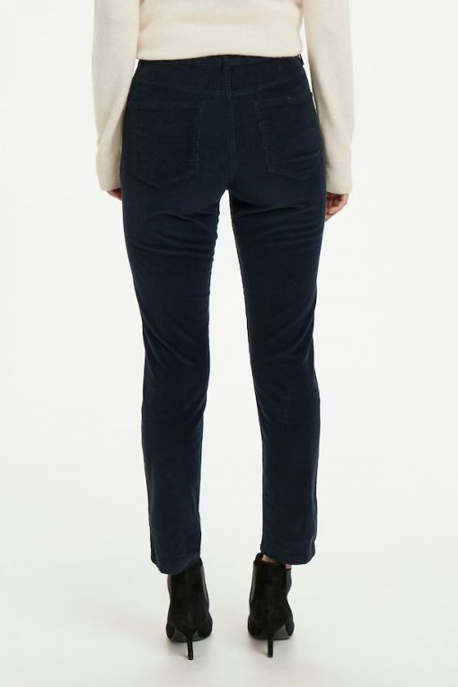 Part Two Silvia Velvet Pants Dark Navy