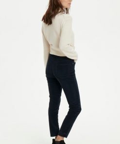 Part Two Silvia Velvet Pants Dark Navy