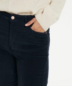 Part Two Silvia Velvet Pants Dark Navy