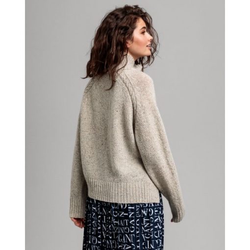Gant Neps Cable Turtleneck Manila Melange
