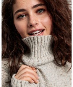 Gant Neps Cable Turtleneck Manila Melange