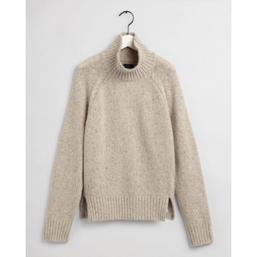 Gant Neps Cable Turtleneck Manila Melange