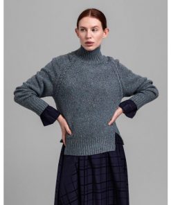 Gant Neps Cable Turtleneck Coronet Blue