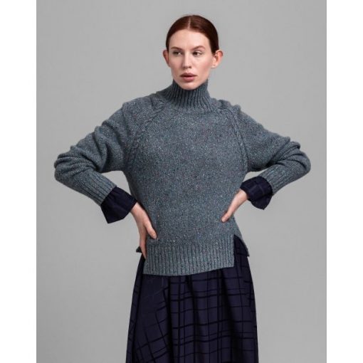 Gant Neps Cable Turtleneck Coronet Blue