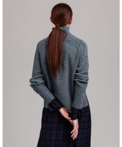 Gant Neps Cable Turtleneck Coronet Blue