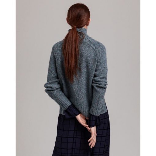 Gant Neps Cable Turtleneck Coronet Blue