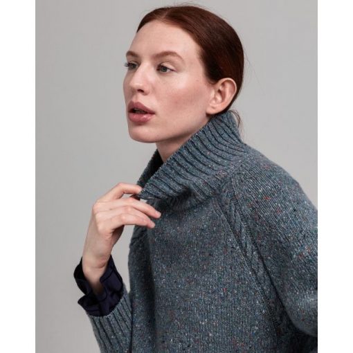 Gant Neps Cable Turtleneck Coronet Blue