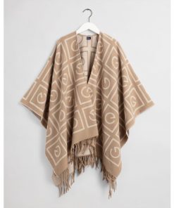 Gant Icon G Poncho Warm Khaki