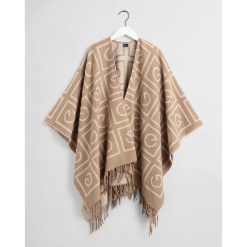 Gant Icon G Poncho Warm Khaki