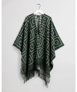 Gant Icon G Poncho Tartan Green