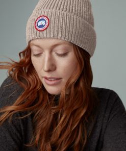 Canada Goose Arctic Disc Rib Toque Unisex Tan Heather