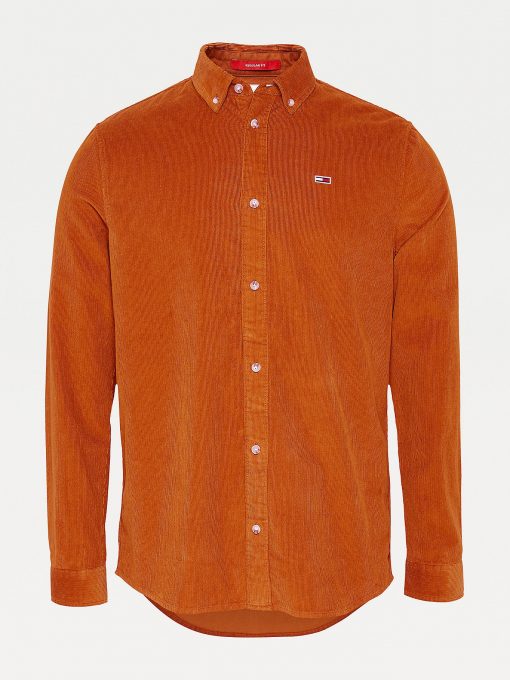 Tommy Jeans Corduroy Shirt Burned Caramel