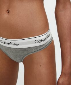 Calvin Klein Modern Cotton Thong Grey Heather