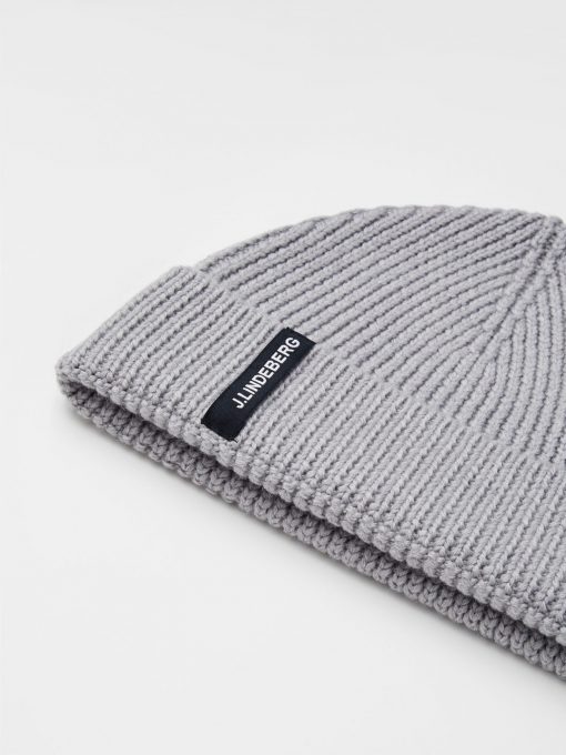 J.LINDEBERG JUAN MERINO BEANIE GREY