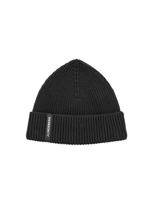 J.LINDEBERG JUAN MERINO BEANIE BLACK