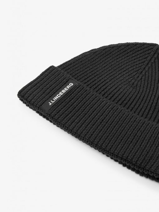 J.LINDEBERG JUAN MERINO BEANIE BLACK