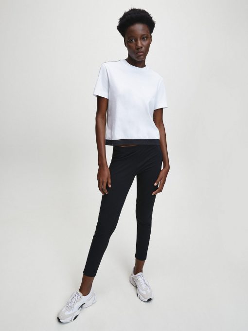 Calvin Klein Straight Logo T-shirt Bright White