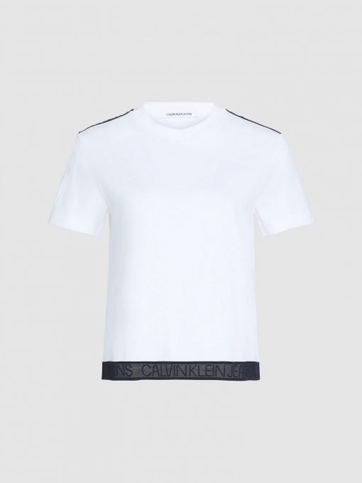 Calvin Klein Straight Logo T-shirt Bright White