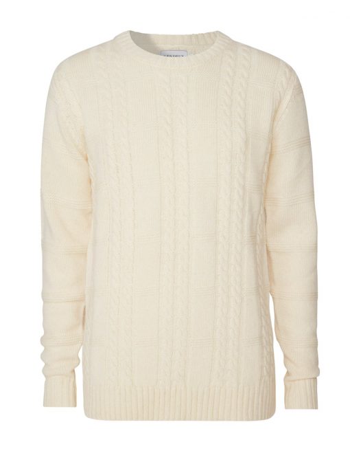 Les Deux Greene Cable Knit Off White