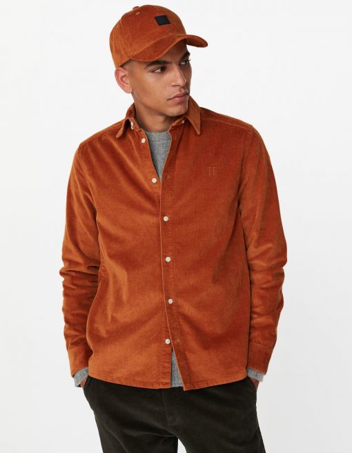 Les Deux Felix HW Corduroy Shirt Rusty Brown