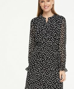 Comma, Dots Dress Black