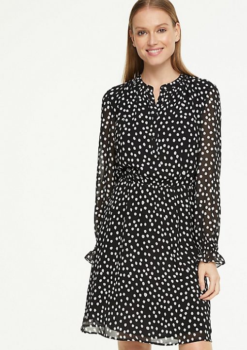 Comma, Dots Dress Black