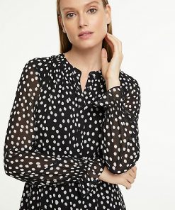 Comma, Dots Dress Black