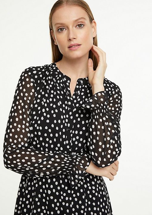 Comma, Dots Dress Black