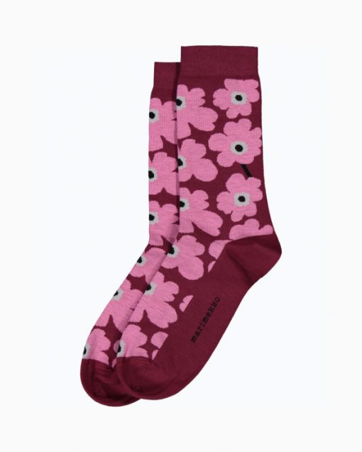 Marimekko Hieta Unikko Socks Pinkki