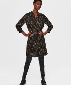 Selected Femme Damina Shirt Dress Black