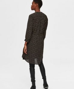 Selected Femme Damina Shirt Dress Black