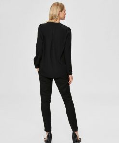 Selected Femme Luna Top Black