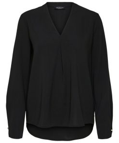 Selected Femme Luna Top Black