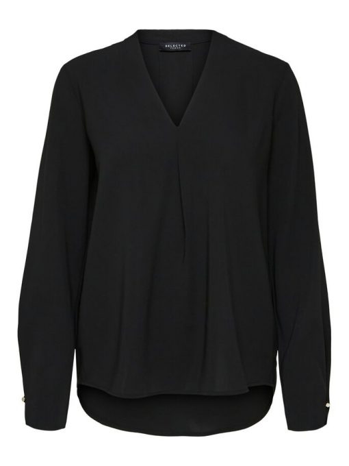 Selected Femme Luna Top Black