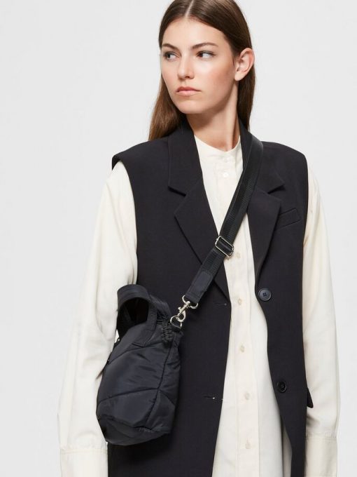 Selected Femme Madge Quilted Bag Black