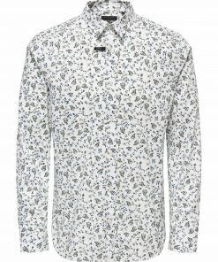 Only & Sons Sander Print Shirt White