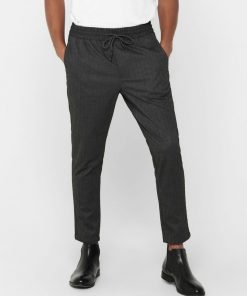 Only & Sons Linus Pants Herringbone Black
