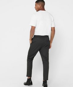 Only & Sons Linus Pants Herringbone Black