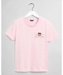 Gant Woman Archive Shield T-shirt Preppy Pink