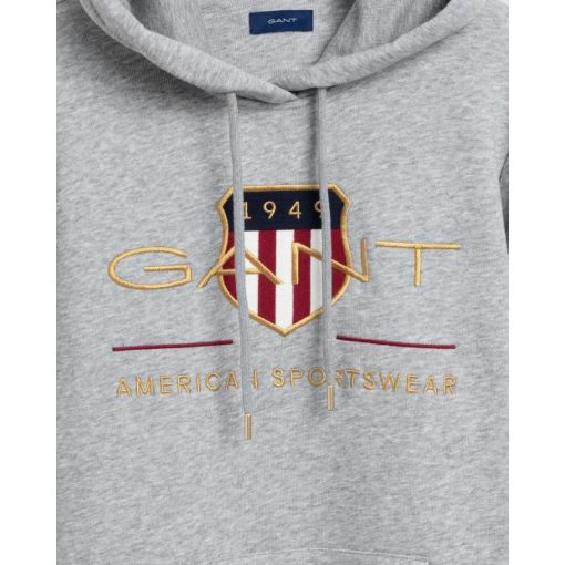 Gant  Woman Archive Shield Hoodie Dress Grey Melange