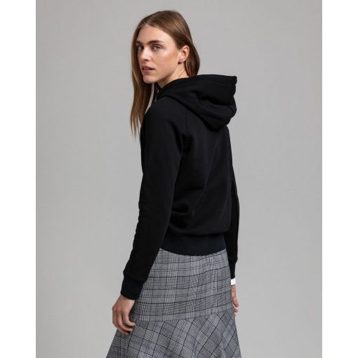 Gant Woman Shield Hoodie Black