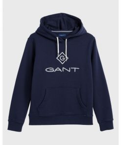 Gant Lock-Up Hoodie Evening Blue